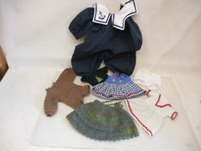 x-21948	Neuzeitliche 7 Teile Puppenkleidung L:blauer Anzug ca.42cm