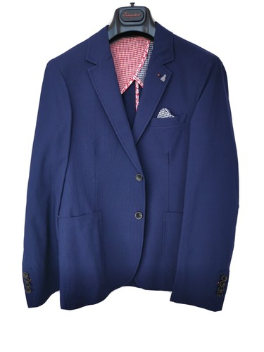 Herrenjacke aus baumwolle blau - aus,
