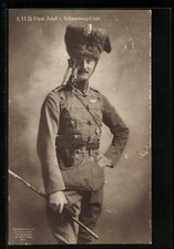 AK SHD Fürst Adolf von Schaumburg-Lippe in Husarenuniform mit Orden Eisernes Kr 