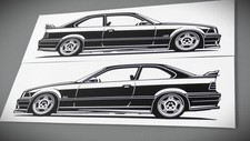 BMW E36 M3 GT Sticker