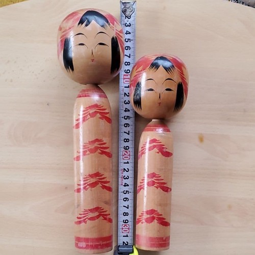 Japanische kokeshi puppe 2er - kokeshi,