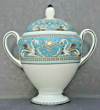 Wedgwood Florentine Turquoise Zuckerdose mit Deckel wie neu like new sugarpot
