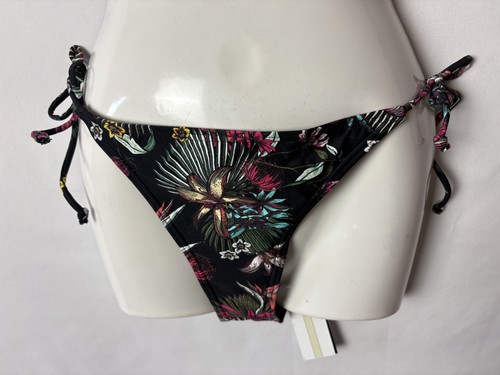 Bikinihose schwarz mit muster - schwarz,