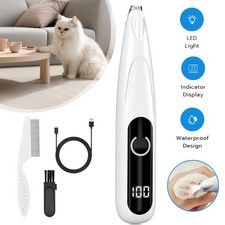 Pfotentrimmer für Hunde mit LED-Licht Hundeschermaschine Hundepfoten Trimmer