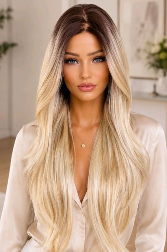 Remy haar blond damenperücke - haar,