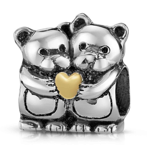 Materia silber bead bärenpaar - materia,