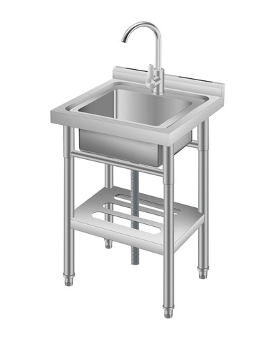Edelstahl waschbecken mit - edelstahl,