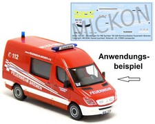 Mickon 50093 Decals MB Sprinter GW Kommunikaion Feuerwehr Bremen für Herpa 1:87