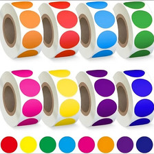 4000 Stück Bunte Klebepunkte Rund Aufkleber Punkte Etiketten Farbcodierung Dot
