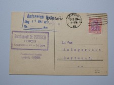 3179/ Postkarte Rechtsanwalt Poersch, Leipzig 1922