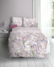 Kaeppel Fein-Biber Bettwäsche Set 2-tlg., Dessin Lily, Farbe rosenholz