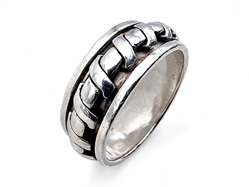 Vintage 925 silber kettenring - vintage,