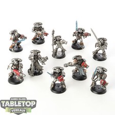 Grey Knights - 10 x Grey Knights Strike Squad - teilweise bemalt