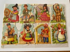 Alte Oblaten Glanzbilder Kinder MLP 1422  A Chromos  Victorian Scraps die cut