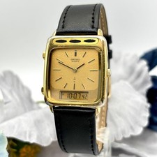 Seiko Analog Digital Uhr Gold