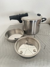 Silit Sicomatic L  Schnellkochtopf 10L mit 2x Einsatz &Dreibein kein Induktion