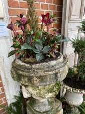 Vase Vasen Blumentopf Garten Steinvase Gußvase Pflanzgefäß Henkelvase Louis XVI