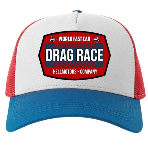 Drag race trucker - race, hotrod
