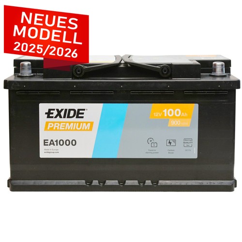 Exide autobatterie 100ah - autobatterie, 12v