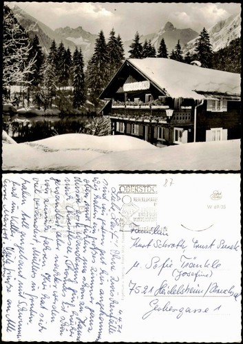 Ansichtskarte oberstdorf - ansichtskarte,