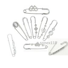  Brosche Clips Pin Schmuck Frauen  Silber 6.5x1.9cm