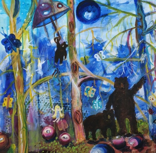 Hadassa acrylbild auf leinwand - acrylbild,