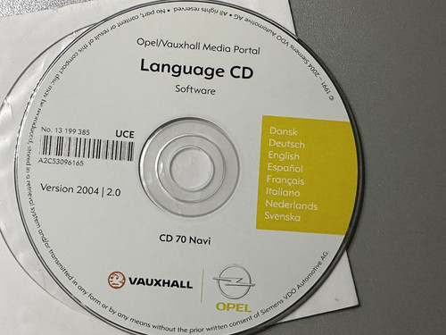 Language navi software - cd,