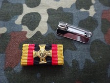 (S1-147) Bundeswehr Ehrenkreuz gold Bandspange Ordensspange mit Halter abnehmbar