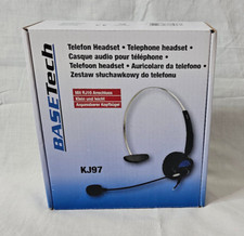 Basetech KJ-97 Telefon On Ear Headset kabelgebunden Mono Schwarz