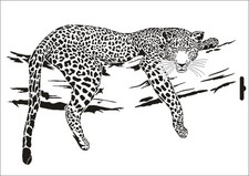 Wandschablone Maler T-shirt