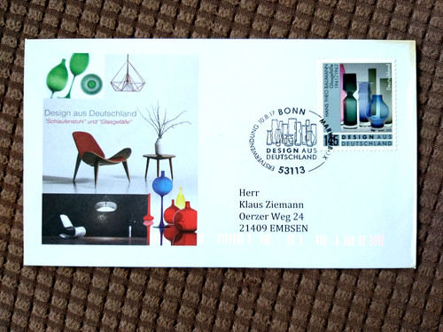 Brd 2017 fdc hans theo - brd, fdc,