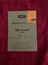 Hatz Diesel Motor Ersatzteilliste E671 L R E571 R L