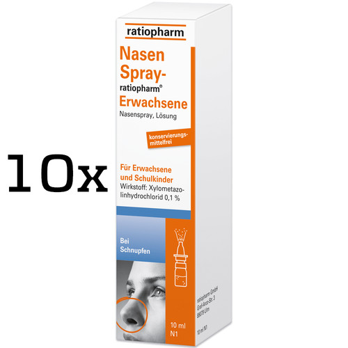 10x nasenspray ratiopharm - 10x,