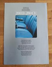 Mercedes W123Polsterungen - Serien-, Leder-MB-Tex+Velours - PROSPEKT (5/1975)