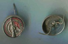 DDR: Betriebskampfgruppen: Kokarde, frühe Art - 1 Stück (S89)