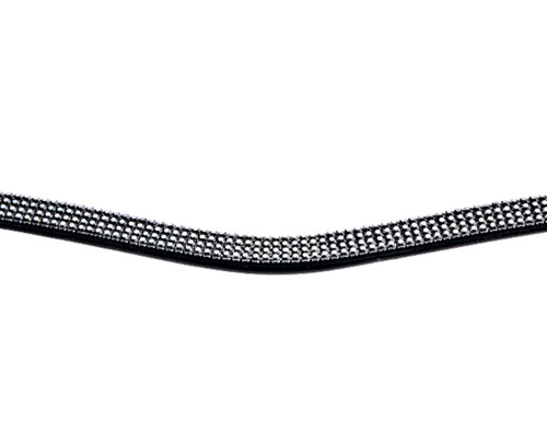 Strass stirnriemen leder - strass,