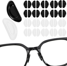 20 Paar Antirutsch Brillen Nasenpads Silikon,Anti Rutsch Nasenpads Brille Selbst