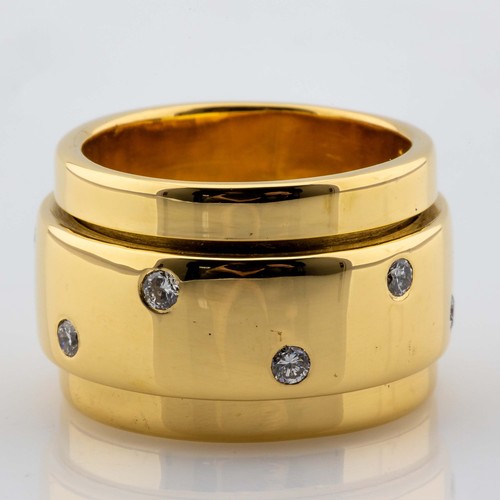Dreh ring 750 - 750/18k, gelbgold