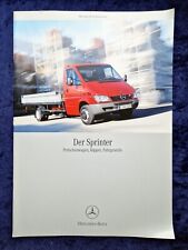 Mercedes-Benz Sprinter Prospekt 1.2004  Pritsche, Kipper, Fahrgestelle