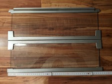 AEG Santo Glasablage Halbformat, vorderer+hinterer Teil, silberne Einfassung