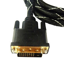 Neu 5 Meter DVI Kabel 24+1 4K 3D 100% Kupfer Ultra HD HighSpeed vergoldet 5,0 m