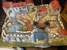  HAUSSER ELASTOLIN BURG - CASTEL  Vintage Kunststoff Ritterburg