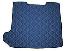 Öko Leder Kofferraumteppich für VW T5 / T6 Transporter kombi 2003-2022, Dunkelbl