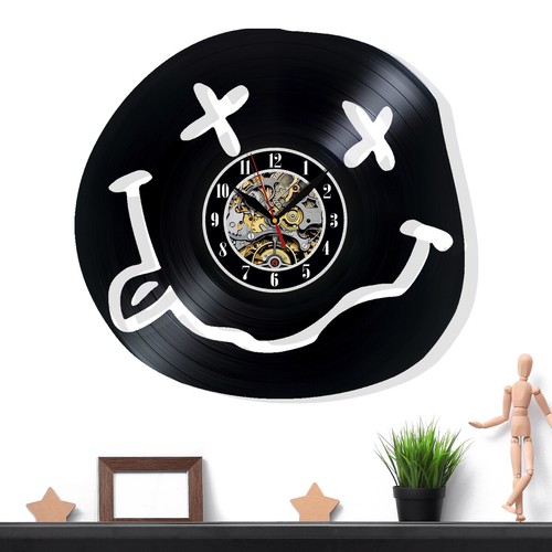Nirvana vinyl wanduhr geschenk - wanduhr,