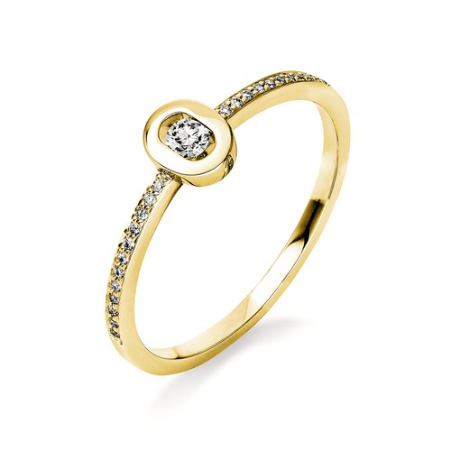 Ring verlobungsring gelbgold - verlobungsring,