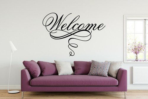 Welcome vinyl heim wandkunst - vinyl,