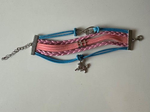 Geflochtenes leder armband - leder,