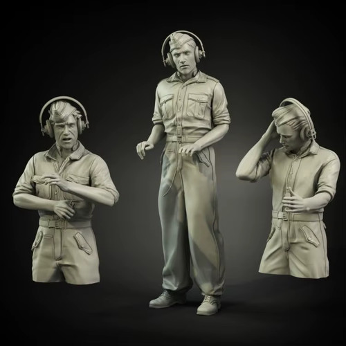 Resin 3 panzersoldaten - 3,
