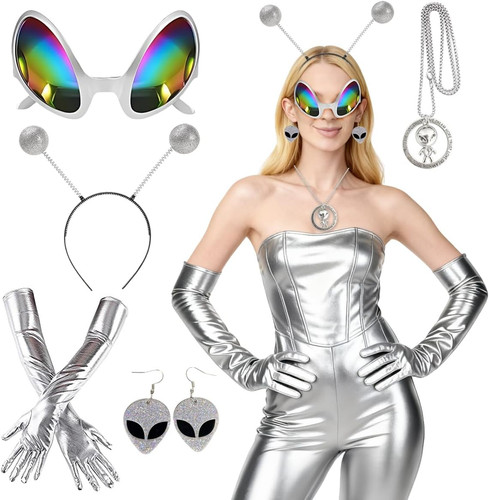 Alien kostüm damen set - kostüm, set,