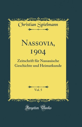 Nassovia 1904 vol - nassovia,, 1904,